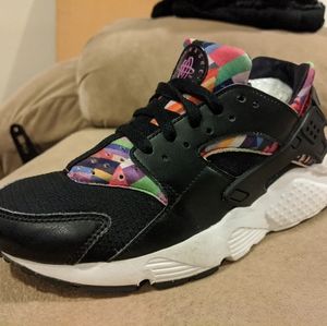 Nike Huarache Run Girls Kids Size 6 Multi Color